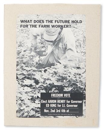 (CIVIL RIGHTS--FREEDOM SUMMER.) HENRY, AARON. What Does the Future Hold for the Farm Worker?